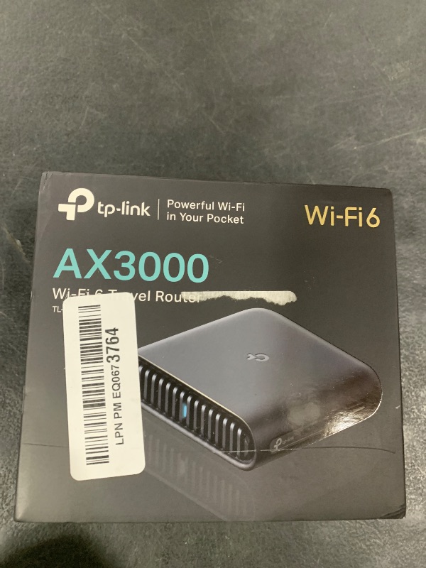 Photo 1 of TP-Link Dual-Band Wi-Fi 6 AX3000 Travel Router TL-WR3002X | Multi-Gig Portable | OpenVPN, WireGuard | Easy Public WiFi Sharing | Hotel/Cruise/Travel Approved | Phone WiFi Tether | USB 3.0 | Multi-Mode