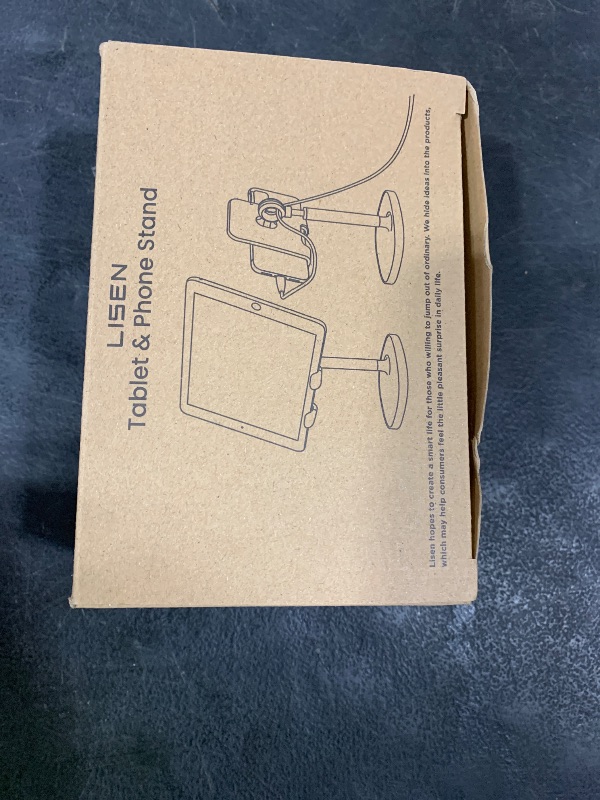 Photo 1 of LISEN Cell Phone Stand Adjustable for iPhone Phone Holder for Desk, Office Desk Accessories Computer PC for iPhone Stand Gaming Essentials Fit Otterbox Case Phones Switch Kindle iPad Air Tablet 4-10in
