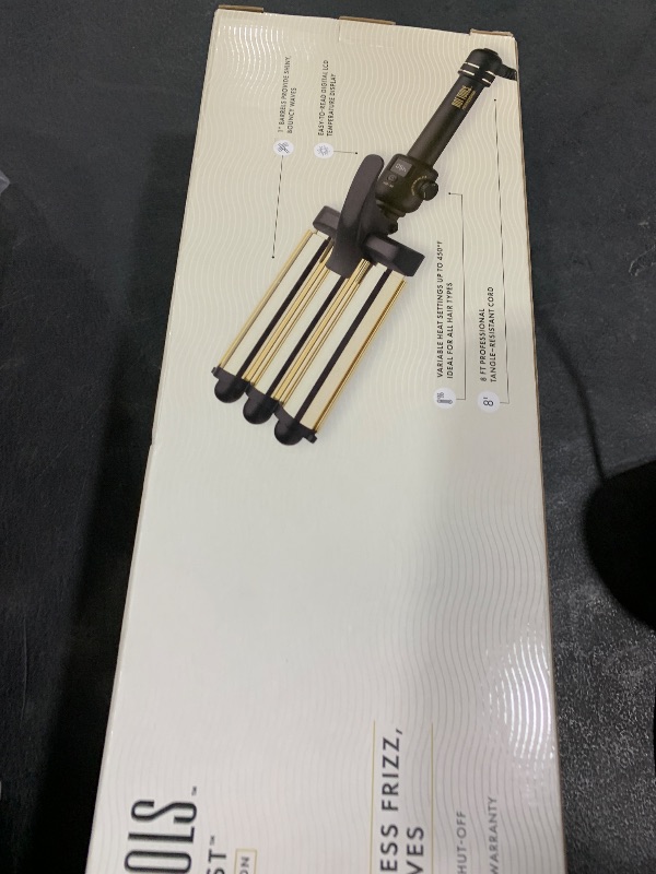 Photo 1 of Hot Tools Pro Artist 24K Gold Digital 3 Barrel Hair Waver | Long Lasting Defined Waves (Jumbo Size)