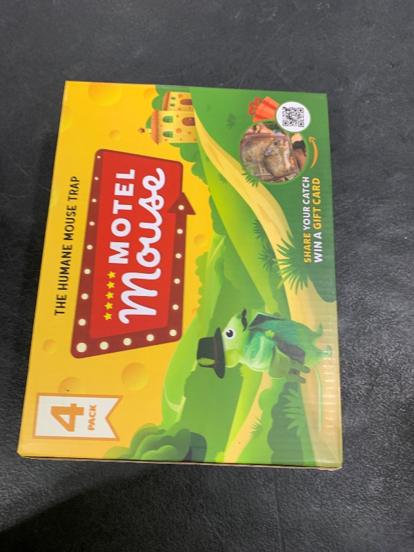 Photo 1 of Motel Mouse Humane No Kill Live Catch and Release Mouse Traps, Reusable with Cleaning Brush - 4 Pack
