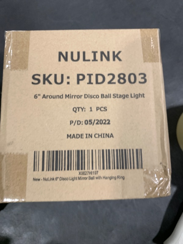 Photo 1 of NuLink 6" Disco Ball Decor Hanging Mirror Ball for Big Party Decorations Wedding Home