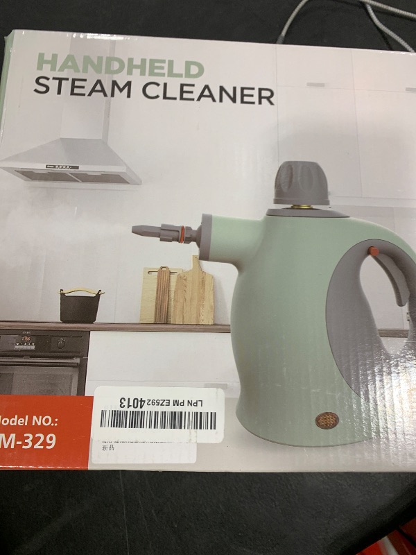 Photo 1 of Multi-Surface Handheld Pressurized Steam Cleaner with 13 PCS Accessory ?Portable Steamer for Cleaning, Multipurpose Steam Cleaner for Home/Car/Bathroom/Grease/Upholstery/Floor/Grout and More (White)