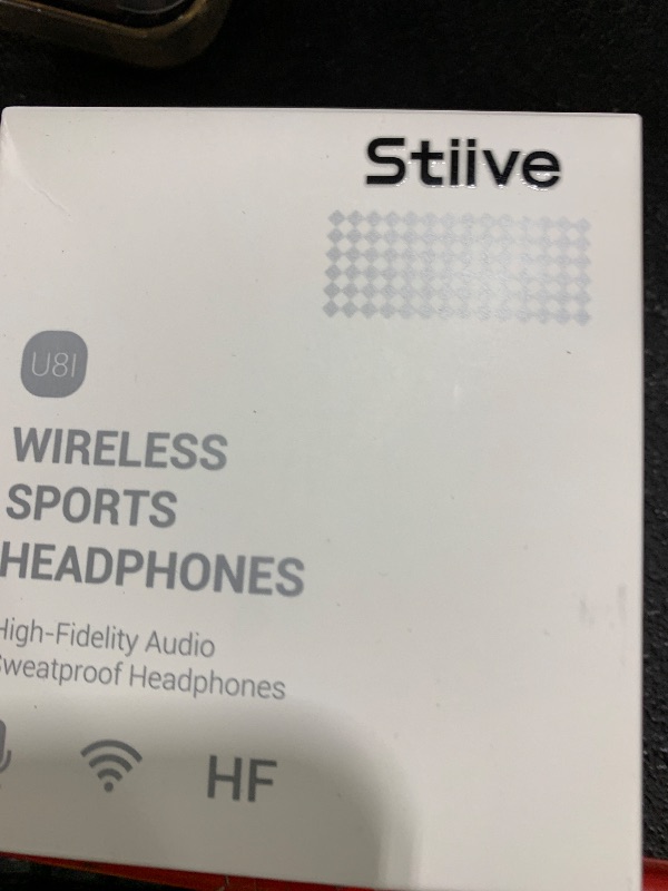 Photo 1 of Stiive Bluetooth Headphones, 5.3 Wireless Sports Earbuds IPX7 Waterproof with Mic, Stereo Sweatproof in-Ear Earphones, Noise Cancelling Headsets for Gym Running Workout, 16 Hours Playtime - BlackGrey