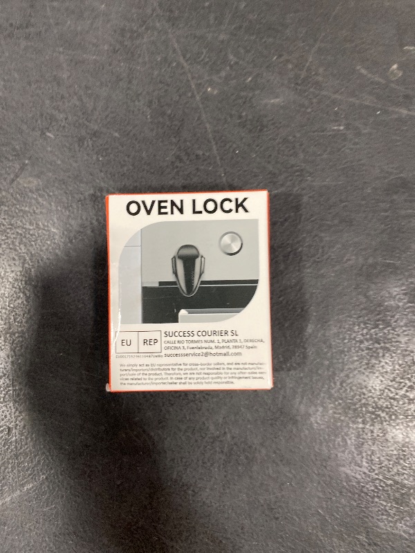Photo 1 of Mom's Choice Gold Awards Winner - EUDEMON 1 Pack Childproof Oven Door Lock, Oven Front Lock Easy to Install & Heat-Resistant Material no Tools Need or Drill (Black)(ONLY for Flat Surface)