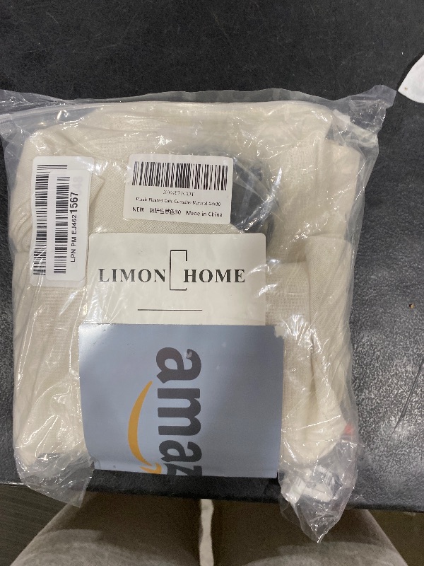 Photo 1 of LIMON HOME Cafe Curtains 30 Inch Length,Pinch Pleat Cafe Curtains 2 Panels Comes with 10 Metal Rings and 10 Hooks Natural Linen Vintage Window Treatments
