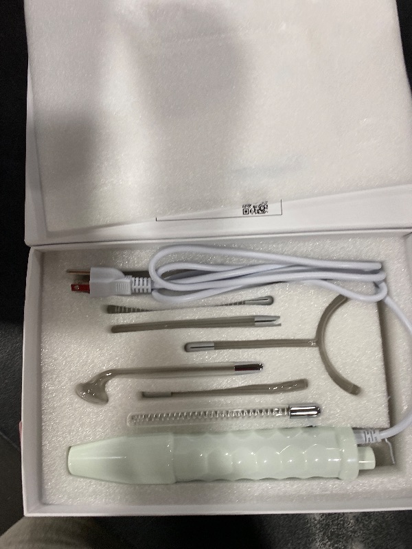 Photo 1 of Pure Daily Care NuDerma Clinical Portable Skin Therapy Wand, Machine with 6 Fusion Neon + Argon Wands – Anti Aging - Clarifying - Skin Tightening & Radiance - Wrinkle Reducing