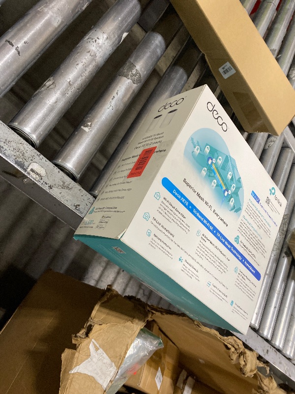 Photo 1 of TP-Link Deco XE75 AXE5400 Tri-Band WiFi 6E Mesh System - Covers up to 5500 Sq.Ft, Replaces WiFi Router and Extender, AI-Driven Mesh, 6GHz Band, 2-Pack