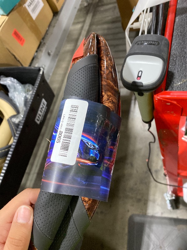 Photo 1 of KAFEEK 16 inch Wood Grain Steering Wheel Cover, Compatible for F150 F250 F350 Ram 4Runner Tacoma Tundra Range Rover
