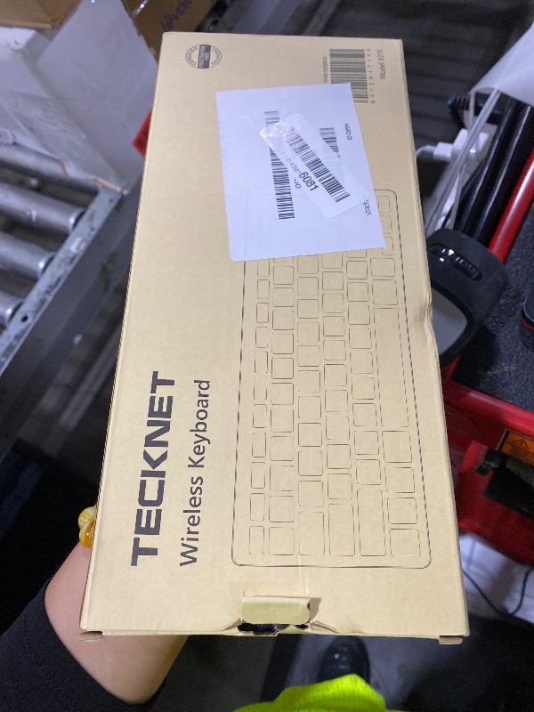Photo 1 of TECKNET 2.4G Wireless Keyboard - Mini Compact Keyboard with Media Hotkeys, 12-Month Battery Life, Compatible with PC, Desktop, Laptop, Smart TV - Black