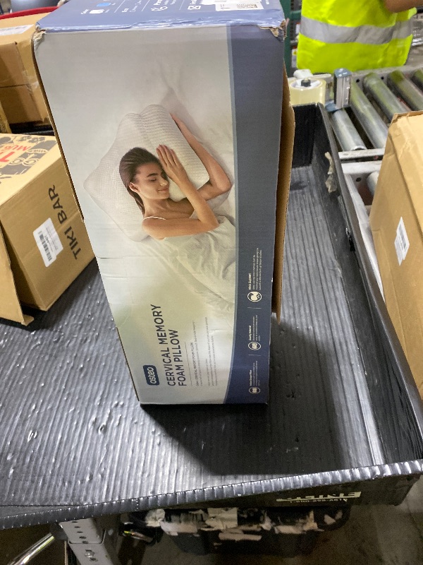 Photo 1 of Osteo Cervical Pillow for Neck Pain Relief, Hollow Design Odorless Memory Foam Pillows with Cooling Case, Adjustable Orthopedic Bed Pillow for Sleeping, Support for Side Back Sleepers