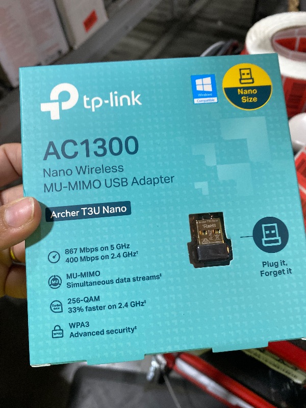 Photo 1 of TP-Link Nano USB WiFi Adapter for PC(Archer T3U Nano)-AC1300 2.4G/5G Dual-Band Wireless Network Transceiver Adapter for Desktop PC, Travel Size, Supports Windows 11,10, 8.1, 8, 7 / up to Mac OS 10.15
