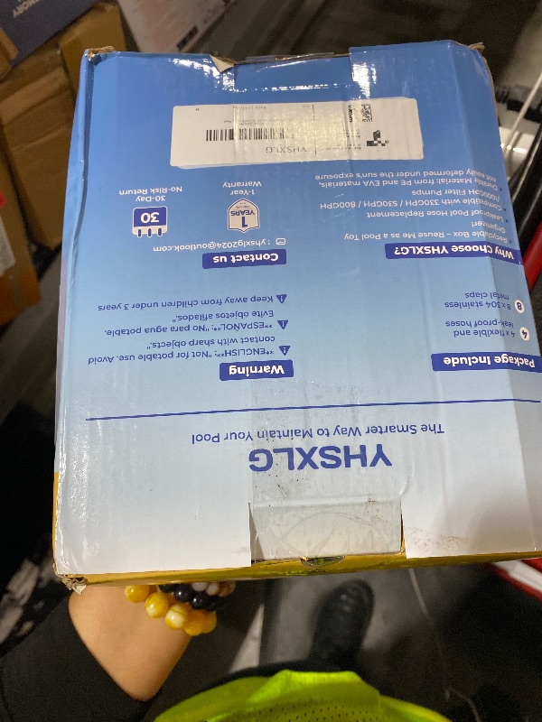 Photo 1 of Pool Hoses for Above Ground Pools, 1.25 x 51 Inch Hose for Filter Pump, Compatible with Filter Pump 607, 637 (4 Hoses + 8 Metal Clamps)