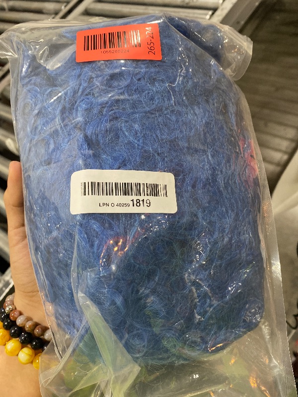 Photo 1 of VGbeaty Adult Long Blue Curly WigCospaly Halloween Costume Wig