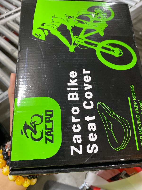 Photo 1 of Zacro Bike Seat Cushion - Gel Padded Cover for Men Women Comfort, Extra Soft Exercise Bicycle Compatible with Peloton, Stationary or Cruiser Seats