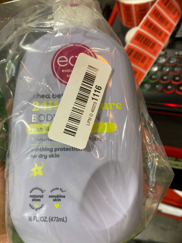 Photo 1 of eos Shea Better Body Lotion Vanilla Cashmere, 24-Hour Moisture Skin Care, Lightweight & Non-Greasy, Natural Shea, Vegan, Vanilla Body Lotion, 16 fl oz