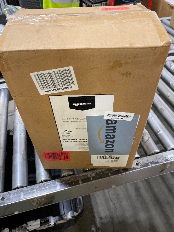 Photo 1 of Amazon Basics Single Serve Coffee Maker K-Cup, 14 Oz, Black & Stainless Steel Machine, 5.98"D x 9.44"W x 14.17"H