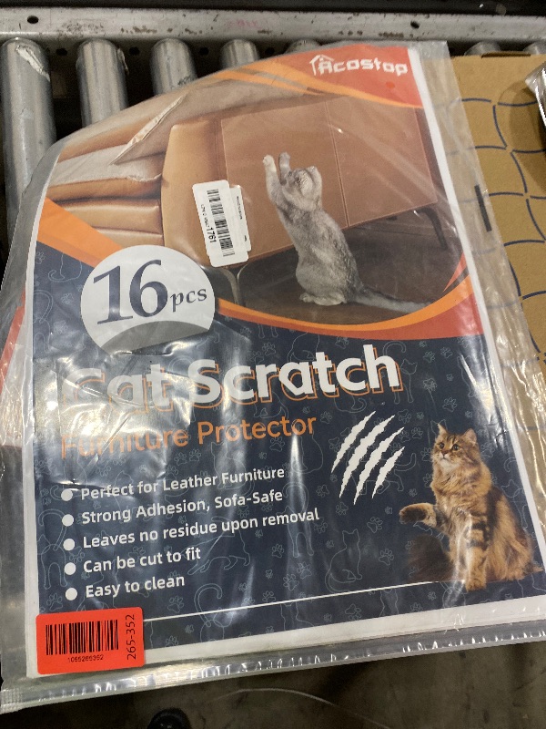 Photo 1 of Cat Scratch Furniture Protector - Specially Designed for Leather Furniture, Easy to Remove Anti-Scratch Couch Protector from Cat, No Pins, 16 Pack