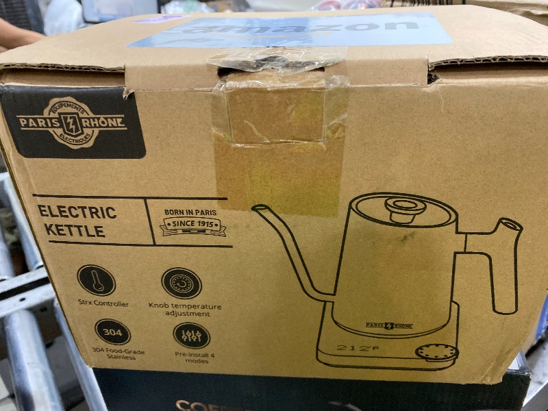 Photo 1 of Gooseneck Electric Kettle, Electric Kettle with 4 Variable Presets, ±1? Temperature Control & LED Real-time Temperature Display, Stainless Steel Inner, 24H Keep Warm for Coffee, Tea, 0.9L