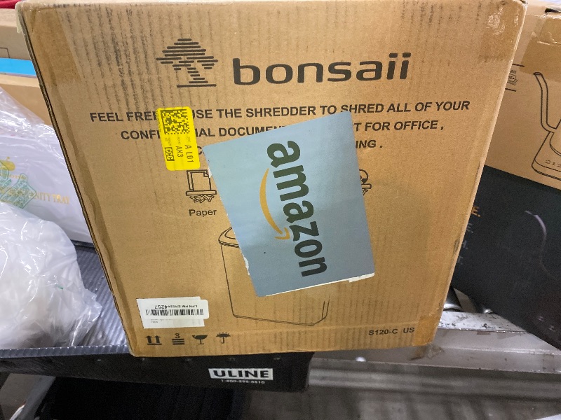 Photo 1 of Bonsaii Paper Shredder for Home Use, 8-Sheet StripCut Home Office Shredder, CD/Credit Card Shredder Machine with Overheat Protection, 3.4 Gallons Wastebasket