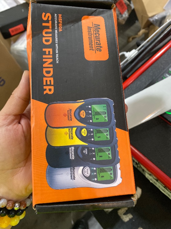 Photo 1 of Mecurate 5-in-1 Stud Finder with LCD Display, Wall Scanner for Studs, Metal, AC Wires Detection, Lightweight & Durable, Perfect for Homeowners & DIY Projects