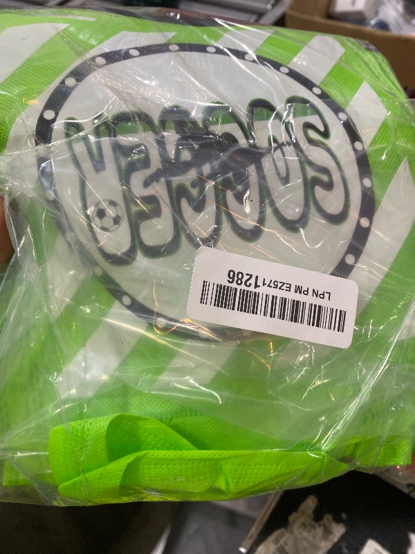 Photo 1 of 20 PCS Soccer Party Favor Bags Soccer Gift Bags Treat Gift Bags for Kids Soccer Birthday Party Sports Theme Party Baby Shower World Cup Goodie Bags Supplies (Soccer)