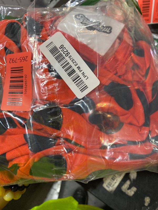 Photo 1 of Miraculous Ladybug Little Girls Cosplay Jumpsuit Gloves and Mask 3 Piece Costume Set Polka Dots Red 7-8