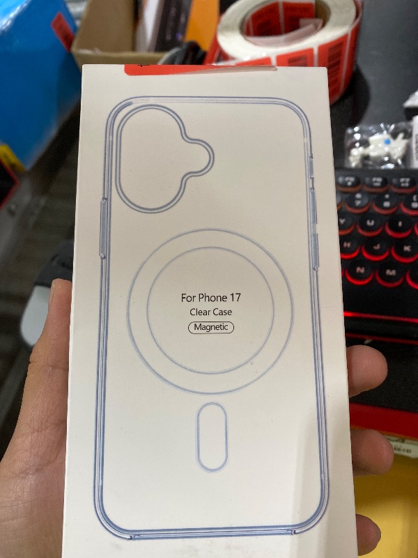 Photo 1 of amCase Clear Case for iPhone 17 (6.3") | Camera Control Cutout | Compatible with MagSafe Accessories | Drop Protection | Ultra-Strong Magnetic | Support Wireless Charging