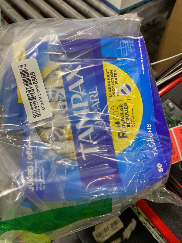 Photo 1 of Tampax Pearl Tampons, with LeakGuard Braid, Regular Absorbency, Unscented, 50 Count