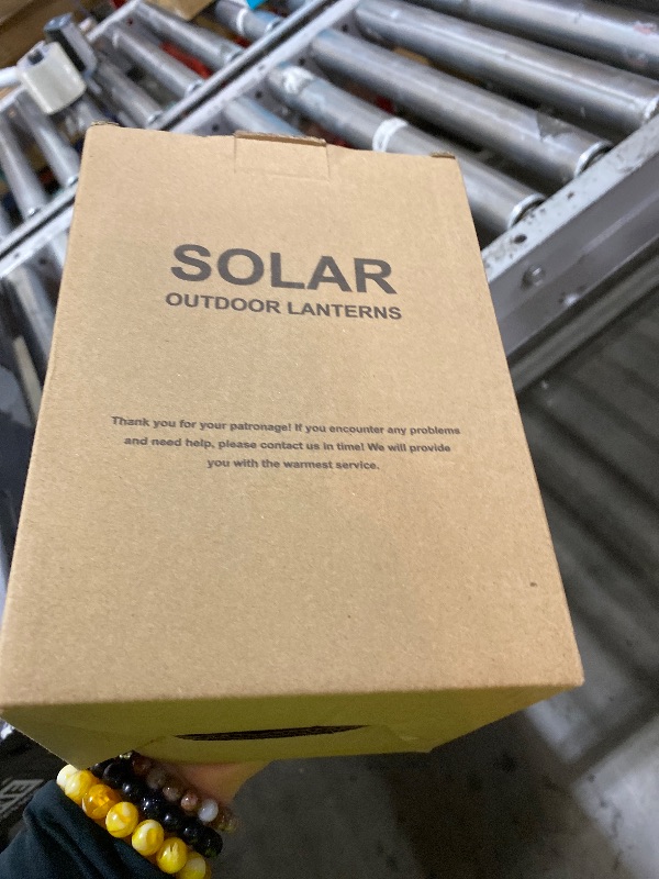 Photo 1 of Solar Lantern Outdoor Table Lamp: Portable Hanging LED Lights - Waterproof Decorative Lights for Patio Camping