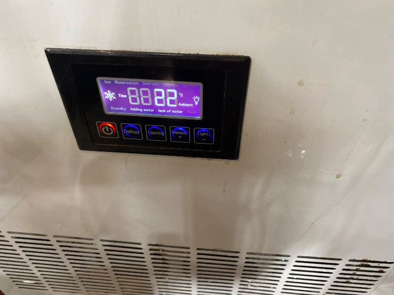 Photo 1 of Commercial Ice Maker Machine 360LBS/24H with 77LBS Large Ice Storage Bin, 126Pcs Clear Ice Cubes in 11Mins, Stainless Steel Under Counter Industrial Ice Machine for Bar, Restaurant Business