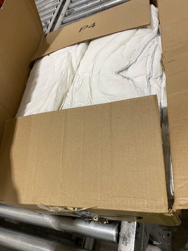 Photo 1 of YOUR MOON Summer Lightweight Wool Comforter - Breathable & Thin Duvet Insert for Hot Sleepers, 100% Australian Wool Filling 100gsm with Pure Cotton Shell-King Size (White)
