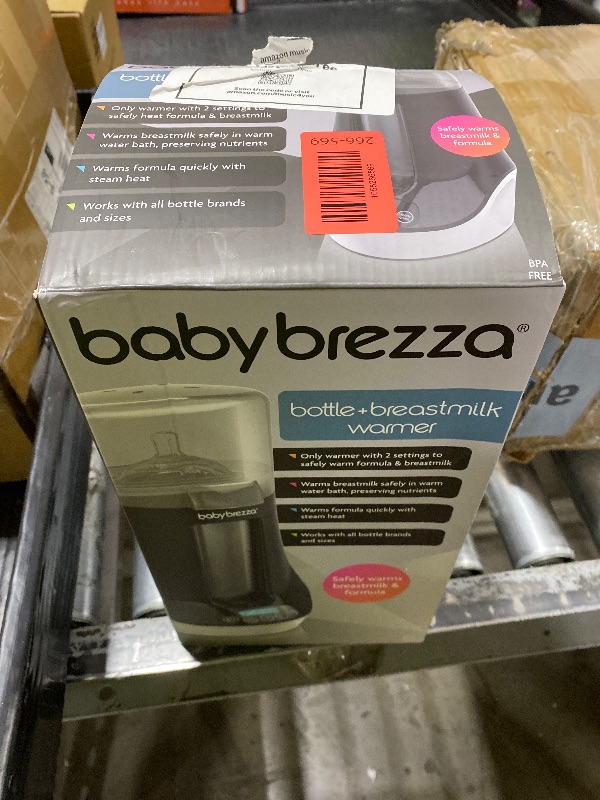 Photo 1 of Baby Brezza Fast Baby Bottle Warmer - Baby Milk Warmer + Breastmilk Warmer Defroster – 2 Unique Temperatures for Breastmilk + Formula - Universal Fit for All Bottles, Storage Bags + Food Jars