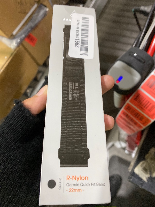 Photo 1 of Bandletic Compatible with Garmin Fenix 5 6 7 Watch Band - 22mm Easy-Fit Rugged Nylon Strap with Magnetic Fidlock V-Buckle for Fenix 8 47mm/7 6 Pro/5 Plus/Forerunner 965/945/Approach S62/Instinct 3 2