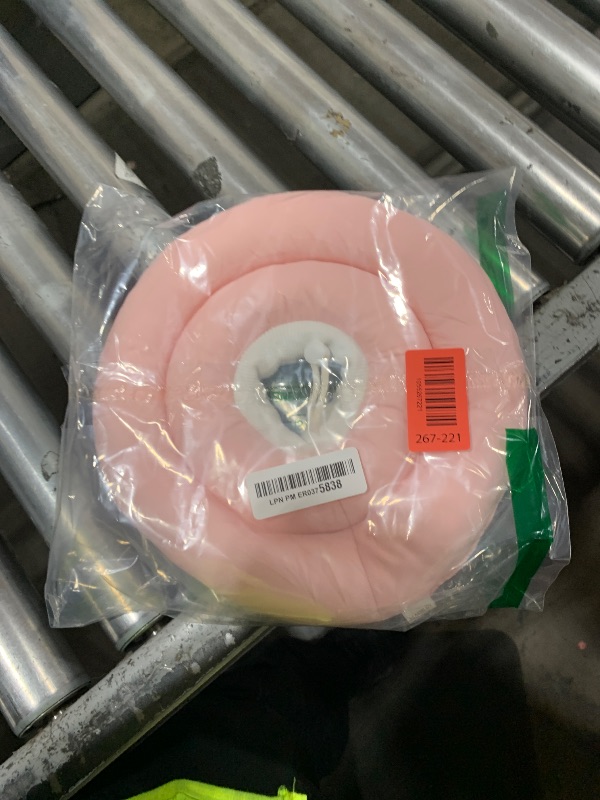 Photo 1 of IDOMIK Dog Recovery Collar, Waterproof Soft Dog Cone After Surgery, Comfy Protective Elizabethan Collar Alternative for Dogs Cats, Adjustable Pet Neck Donut Cone Anti-Licking Biting Wounds,Pink,S