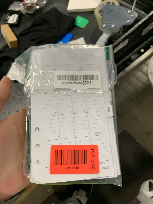 Photo 1 of 2025-2026 Weekly & Monthly Planner Refill, A6 Planner Inserts with Monthly Tabs, Size 3, 3.8"x6.8", July 2025 - June 2026, 6-Hole Punched