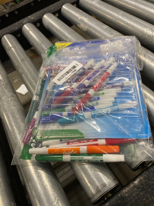 Photo 1 of EXPO Dry Erase Markers Whiteboard Markers with Low Odor Ink Fine Tip Assorted Vibrant Colors 21 Count