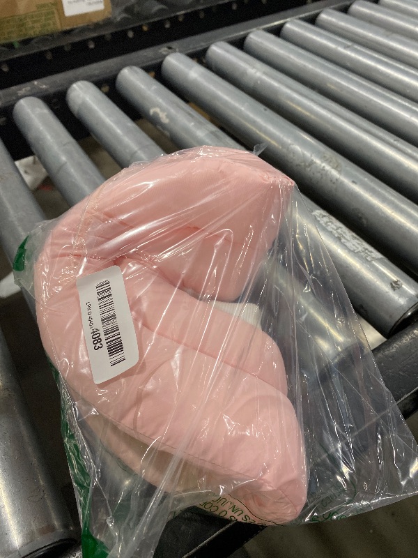 Photo 1 of IDOMIK Dog Recovery Collar, Waterproof Soft Dog Cone After Surgery, Comfy Protective Elizabethan Collar Alternative for Dogs Cats, Adjustable Pet Neck Donut Cone Anti-Licking Biting Wounds,Pink,M