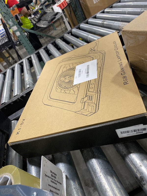 Photo 1 of ChillCore RGB Gaming Laptop Cooling Pad with 5.5" Turbo Fan, Rapid Cooling for 15.6-19.3" Laptops, Variable Speed Control, 7 Adjustable Heights - K1 5V RGB