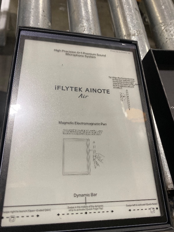 Photo 1 of iFLYTEK AINOTE Air 2 Bundle - Black Folio Case, 8.2-inch AI Note-Taking Tablet Writing Paper Tablets, Digital Notebook with Pen, Voice-to-Text Transcription, Multi-Languages Chatgpt Support