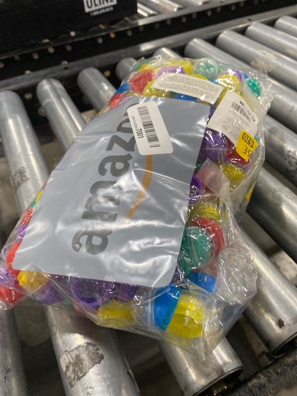 Photo 1 of 250-Pack Vending Machine Capsules - 1 Inch Gumball, Toy, Temporary Tattoo, Bulk Gumball Refills (5 Colors)