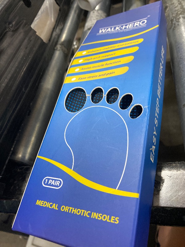 Photo 1 of Inserts Relieve Plantar Fasciitis - Flat Feet Insoles Arch Supports, Orthotic Insoles for Foot Pain Arch Pain Reduce Muscle Fatigue Absorb Shock (Mens 6-6 1/2 | Womens 8-8 1/2)