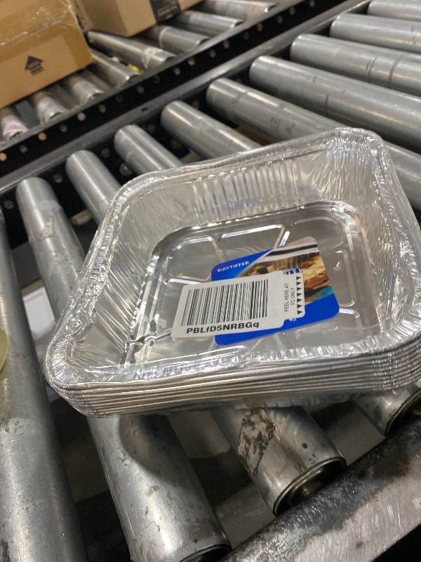 Photo 1 of Waytiffer 10pack- 8 x 8 Aluminum foil Pans Disposable Heavy Duty Square baking Cake Pan, Cooking Tins Homemade Breads Oven Pan, Baking cake Roasting Pans