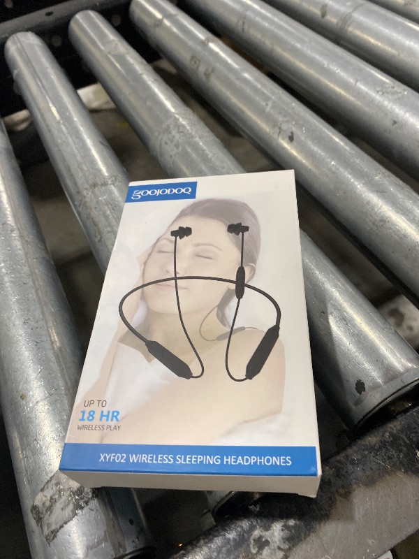 Photo 1 of Goojodoq Bluetooth Sleep Headphones Bluetooth 4.2 Wireless Soft in-Ear Sleeping Earbuds, 18 Hours Music time, Wireless Sleep Headsets for Insomnia, Side Sleeper, Gym, Relaxation and Sports-Black