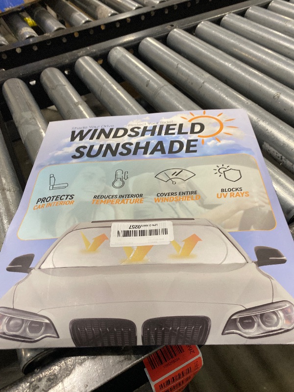 Photo 1 of Custom Fit XC90 Windshield Sunshade for 2016 2017 2018-2024 2025 2026 Volvo XC90 SUV Interior Accessories Front Window Shield 210T Silver Coating Cover for Windshield Sun Visor Protector Blocks UV