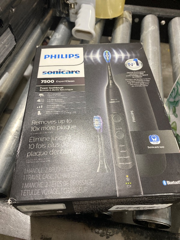 Photo 1 of Philips Sonicare ExpertClean 7500 Black, Rechargeable Electric Power Toothbrush, HX9690/05