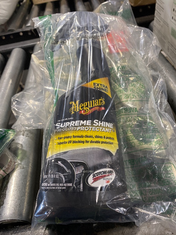 Photo 1 of Meguiar's G4016 Supreme Shine Protectant, 16 Oz, Car Interior Cleaner/Protectant for UV Rays Helps Prevent Fading, Cracking, and Aging, Spray Bottle for Spray-on Application and Easy Removal