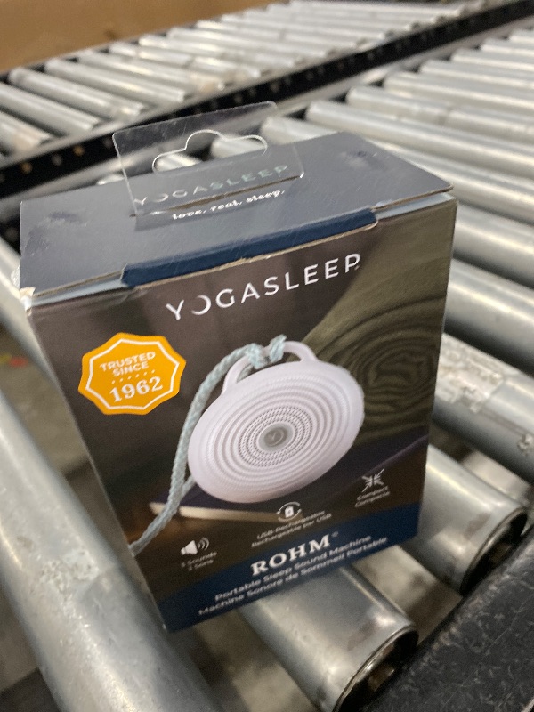 Photo 1 of Yogasleep Rohm Portable White Noise Sound Machine, 3 Soothing Natural Sounds with Volume Control, Sleep Therapy For Adults, Kids & Baby, Noise Cancelling for Office Privacy & Meditation, Registry Gift