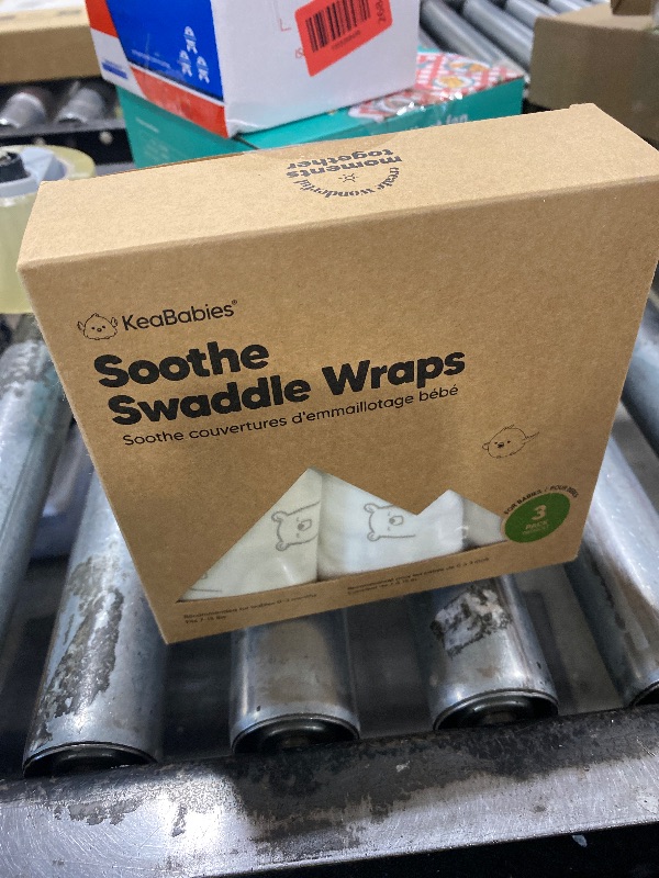 Photo 1 of 3-Pack Organic Baby Swaddle Sleep Sacks - Swaddles for Newborns, Infant 0-3 Months, Baby Girls, Boys, Soft & Snug Newborn Sleep Sack, Nursery Swaddling Blankets (Bumble Bear)