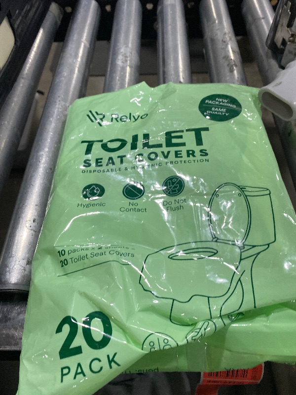 Photo 1 of Toilet Seat Covers Disposable - 20 Pack - Waterproof, Ideal for Kids and Adults – Extra Large, Individually Wrapped for Travel, Toddlers Potty Training in Public Restrooms (Waves, 20)