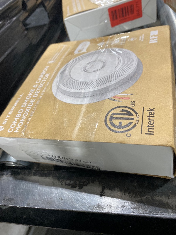 Photo 1 of SITERWELL Hardwired Interconnected Smoke and Carbon Monoxide Detector, 10 Year Product Life Alarm Smoke Carbon Monoxide Detector with 2 AA Batteries Back Up, Smoke and CO Detector Voice Alert,1 Pack